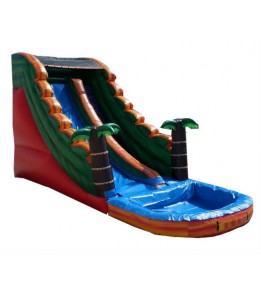 Tropical Water Slide 31'L X 15'W X 16H